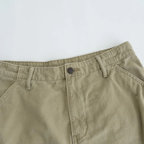 Levi's Tan White Tab Tag 100% Cotton Sku# Wpl 423 Cargo Shorts Size  33 - Picture 7 of 10